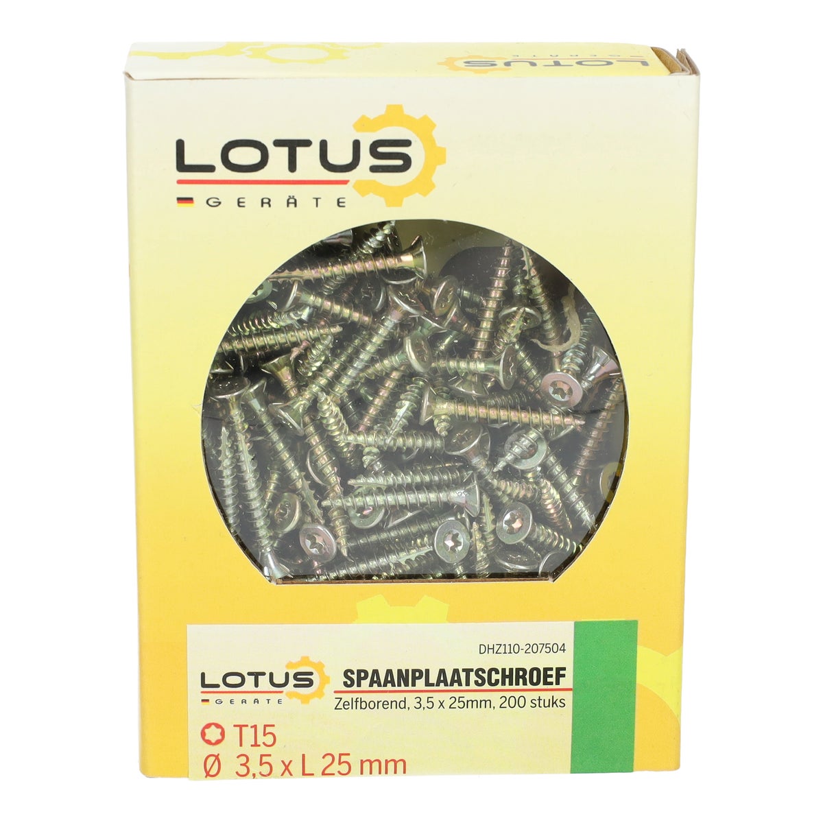 Zelfborende spaanplaatschroef 3,5 x 25 mm 200st. Lotus Zelfborende spaanplaatschroef 3,5 x 25 mm 200st. Lotus