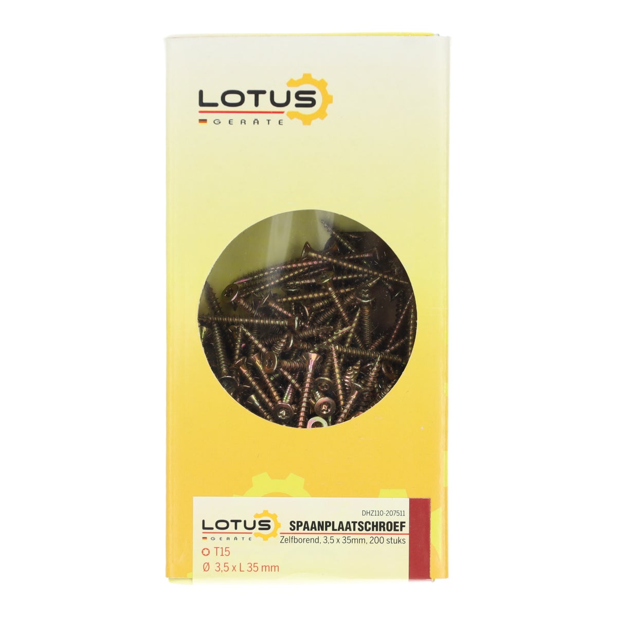Zelfborende spaanplaatschroef 3,5 x 35 mm 200st. Lotus Zelfborende spaanplaatschroef 3,5 x 35 mm 200st. Lotus
