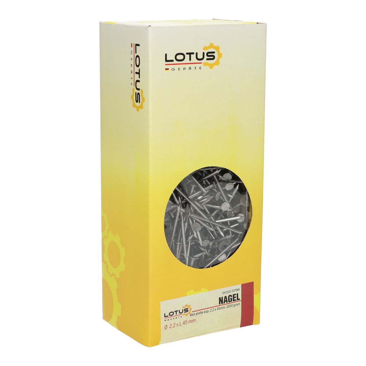 Nagel platte kop 2,2 x 45 mm 1 kg Lotus Nagel platte kop 2,2 x 45 mm 1 kg Lotus