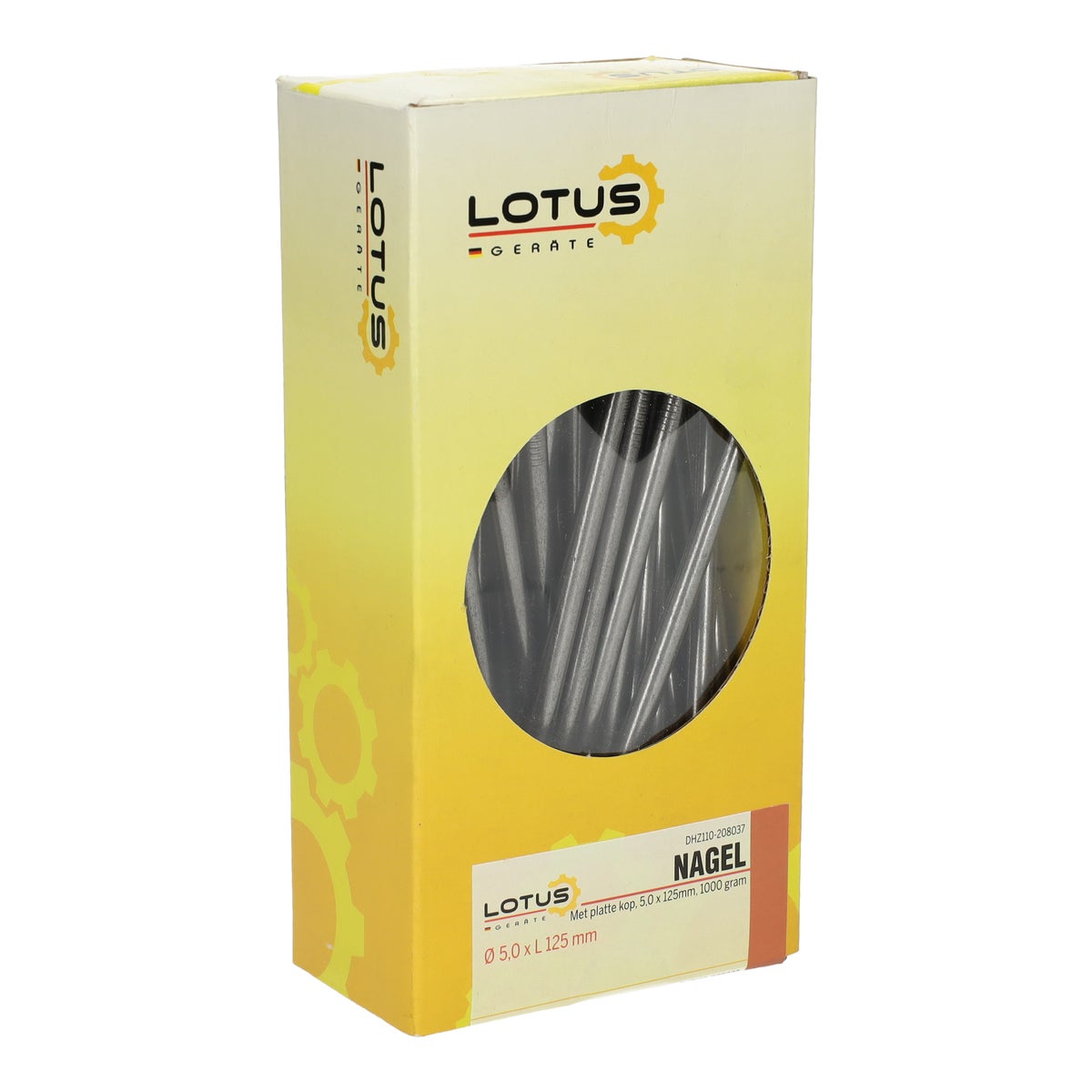 Nagel platte kop 5,0 x 125 mm 1 kg Lotus Nagel platte kop 5,0 x 125 mm 1 kg Lotus