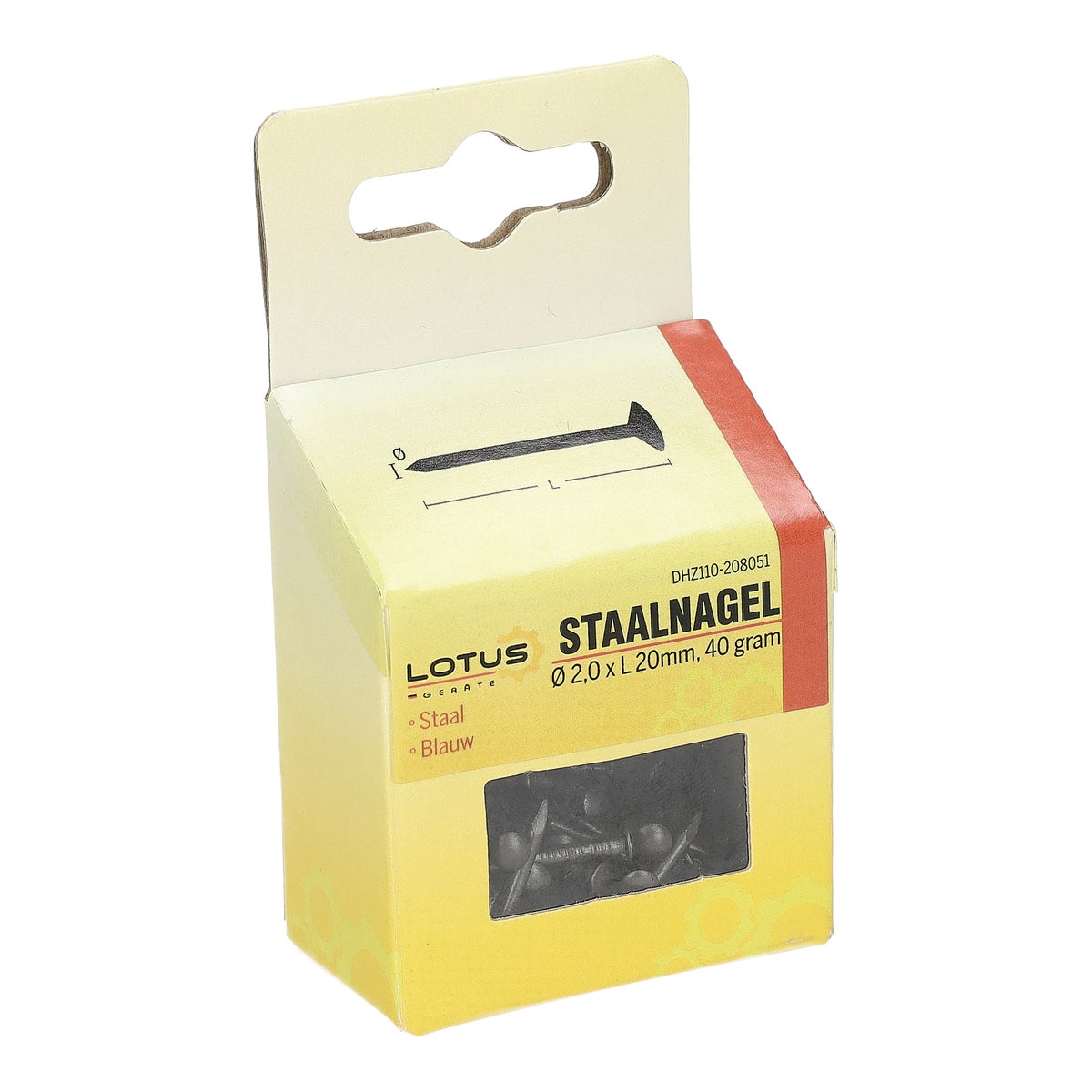 Staalnagel blauw 2,0 x 20 mm 40 g Lotus Staalnagel blauw 2,0 x 20 mm 40 g Lotus