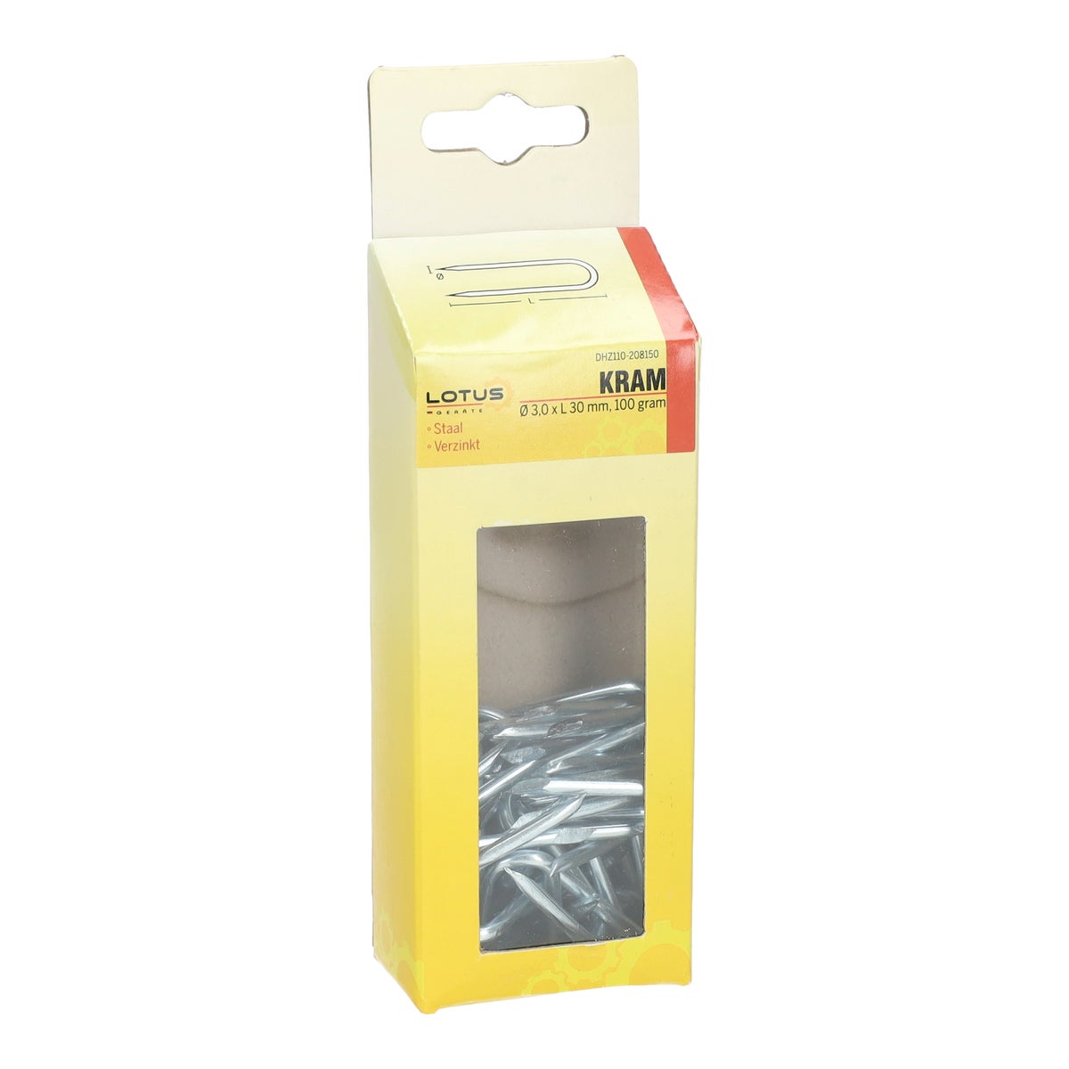 Kram verzinkt 3,0 x 30 mm 100 g Lotus Kram verzinkt 3,0 x 30 mm 100 g Lotus