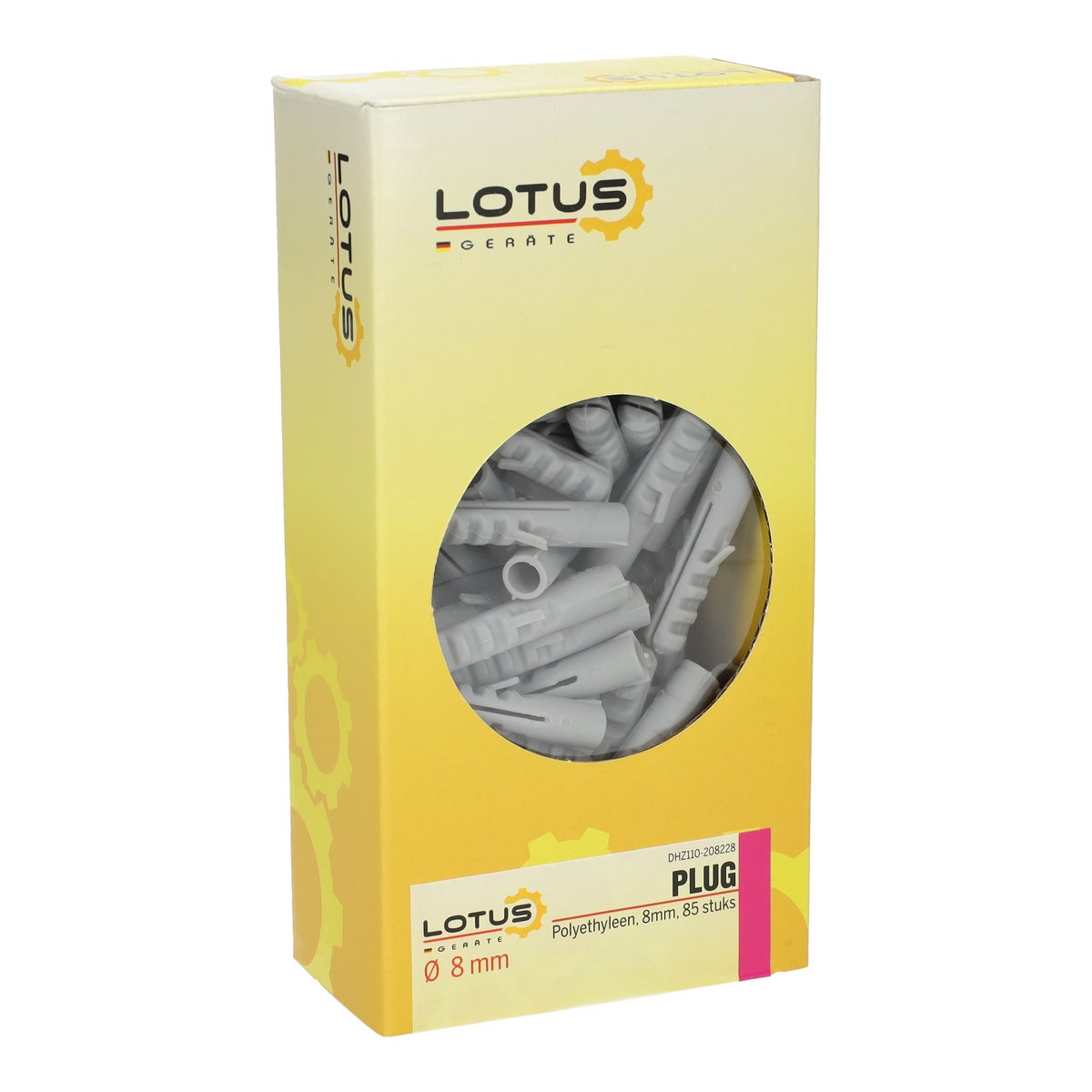 Plug PE 8 mm 85 stuks Lotus Plug PE 8 mm 85 stuks Lotus