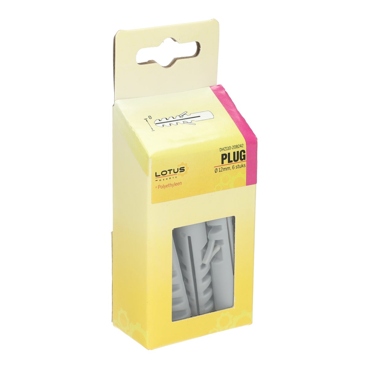 Plug PE 12 mm 6 stuks Lotus Plug PE 12 mm 6 stuks Lotus