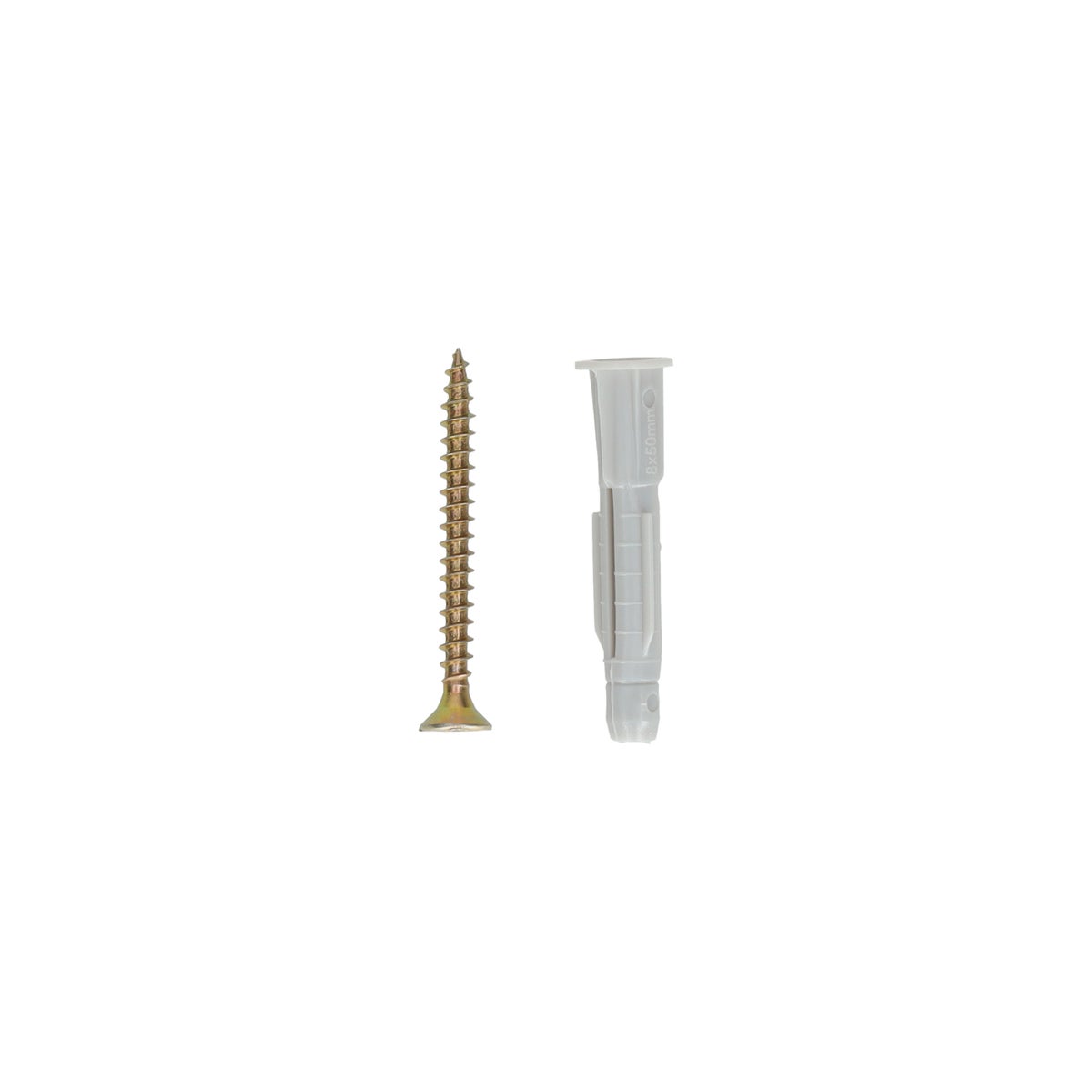 Plug en schroef 8 mm 5,0 x 50 mm 10 stuks Lotus Plug en schroef 8 mm 5,0 x 50 mm 10 stuks Lotus