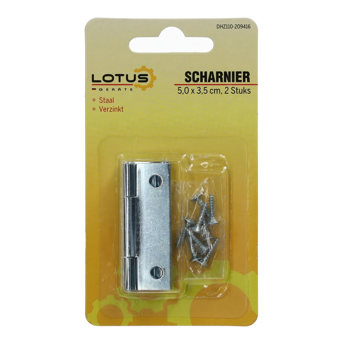 Scharnier 5,0 x 3,7 cm 2 stuks Lotus Scharnier 5,0 x 3,7 cm 2 stuks Lotus