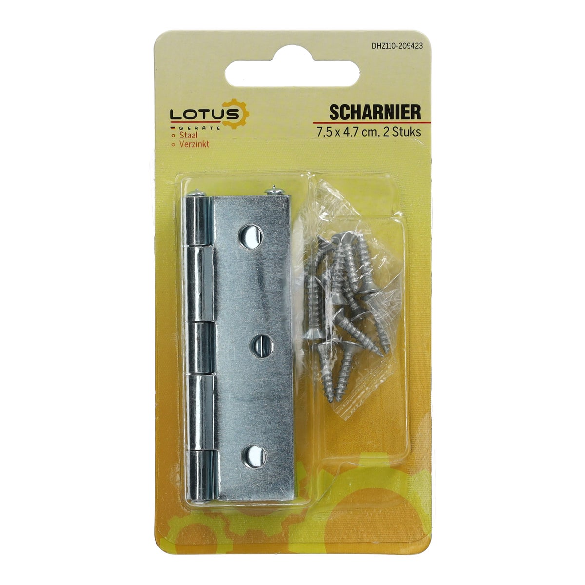 Scharnier 7,5 x 4,7 cm 2 stuks Lotus Scharnier 7,5 x 4,7 cm 2 stuks Lotus