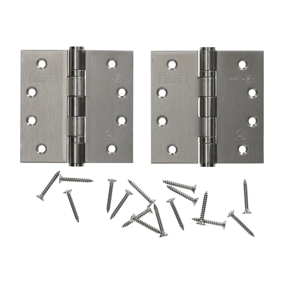 Scharnier RVS met lager 10 cm 2 stuks Lotus Scharnier RVS met lager 10 cm 2 stuks Lotus