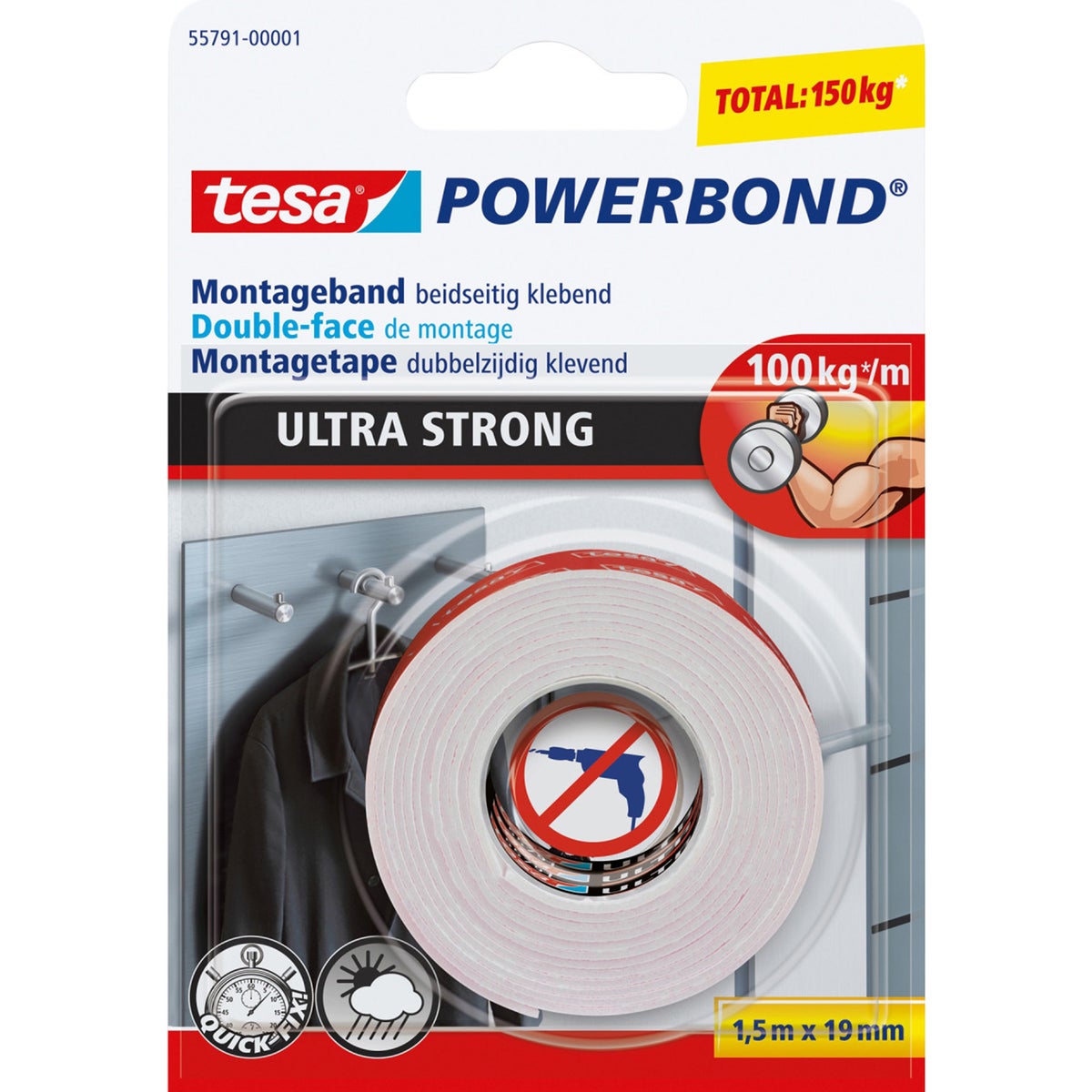 Tape montage ultra 19 mm x 1.5 m Tape montage ultra 19 mm x 1.5 m