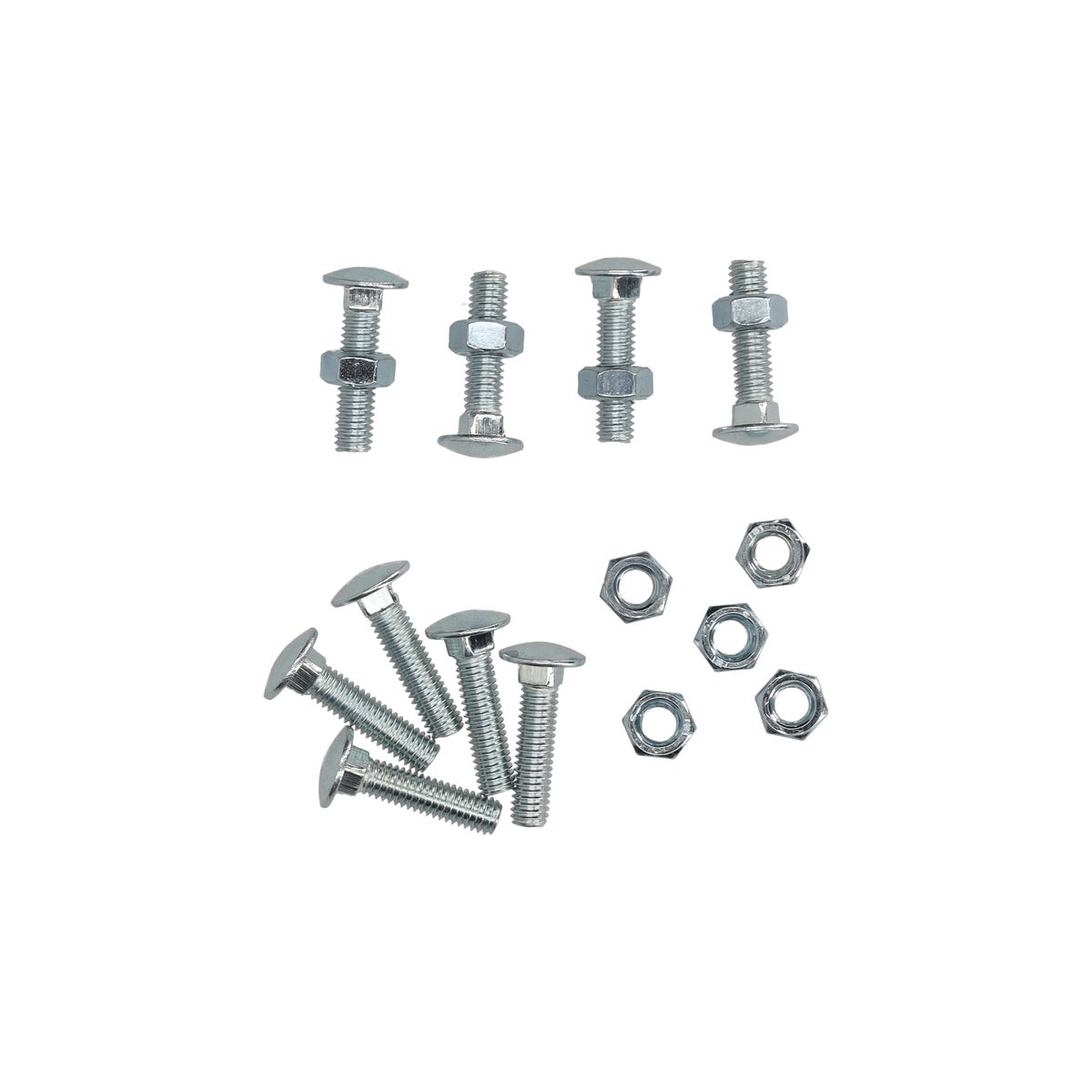 Houtbout en moer verzinkt M6 x 25 mm 9 stuks Lotus Houtbout en moer verzinkt M6 x 25 mm 9 stuks Lotus