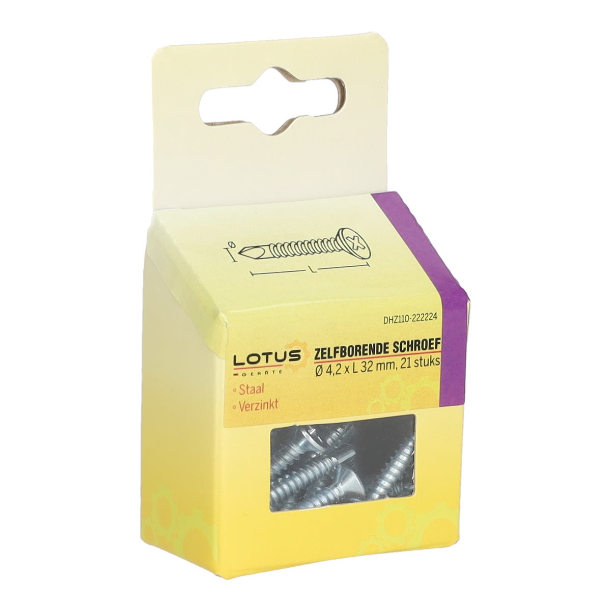 Zelfboorschroef 4,2 x 32 mm 21 stuks Lotus Zelfboorschroef 4,2 x 32 mm 21 stuks Lotus
