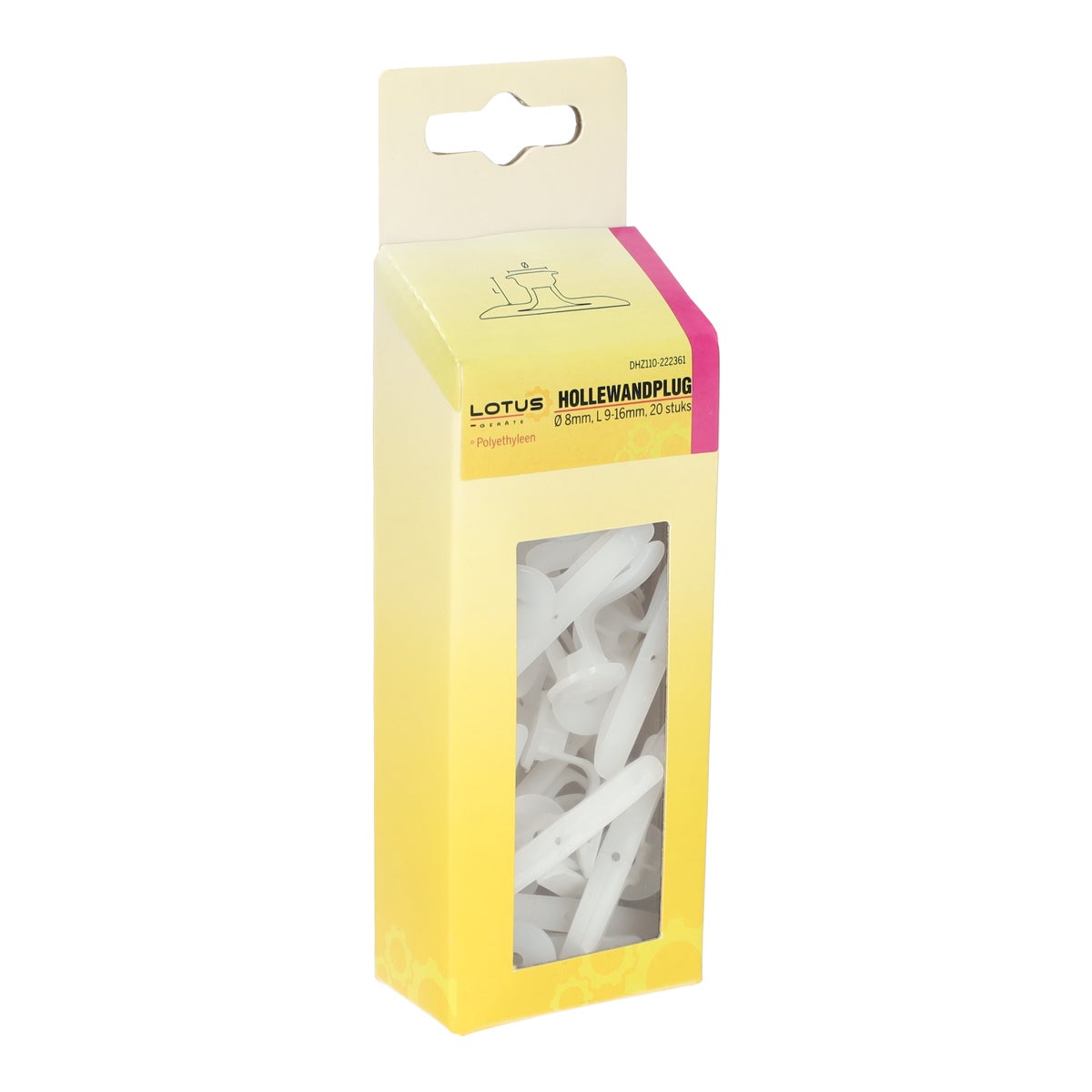 Hollewandplug 9-16 mm 20 stuks Lotus Hollewandplug 9-16 mm 20 stuks Lotus