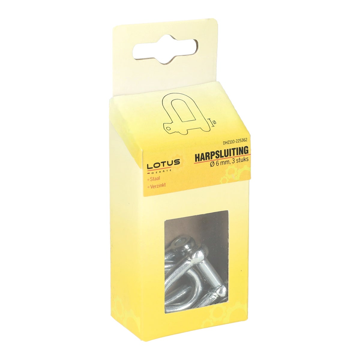 Harpsluiting 6 mm 3 stuks Lotus Harpsluiting 6 mm 3 stuks Lotus