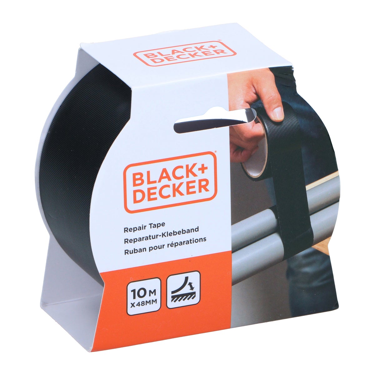 Tape zwart 48 mm 10m Black en Decker Tape zwart 48 mm 10m Black en Decker