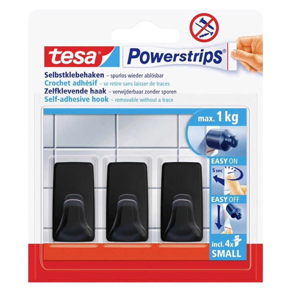 Powerstrips haak S rechthoek 3 stuks Powerstrips haak S rechthoek 3 stuks