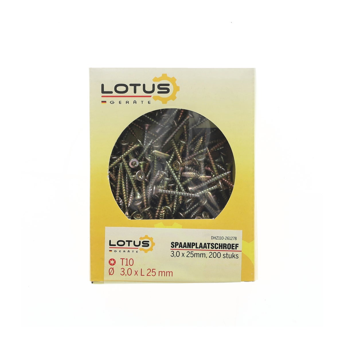 Spaanplaatschroef 3,0 x 25 mm 200 stuks Torx Spaanplaatschroef 3,0 x 25 mm 200 stuks Torx