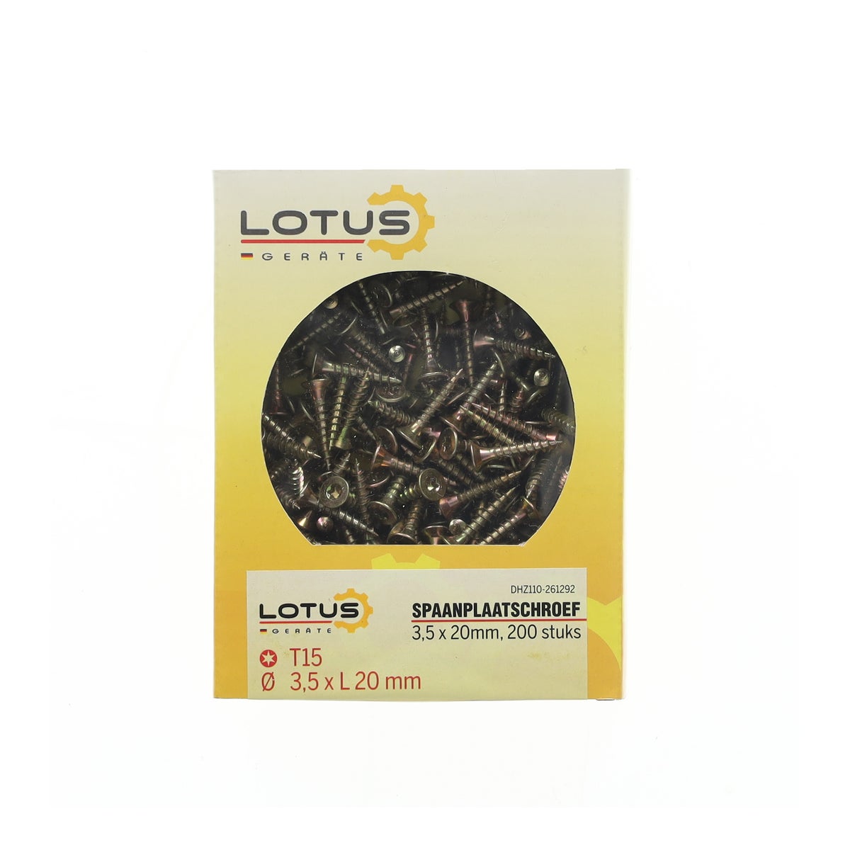 Spaanplaatschroef 3,5 x 20 mm 200 stuks Torx Spaanplaatschroef 3,5 x 20 mm 200 stuks Torx