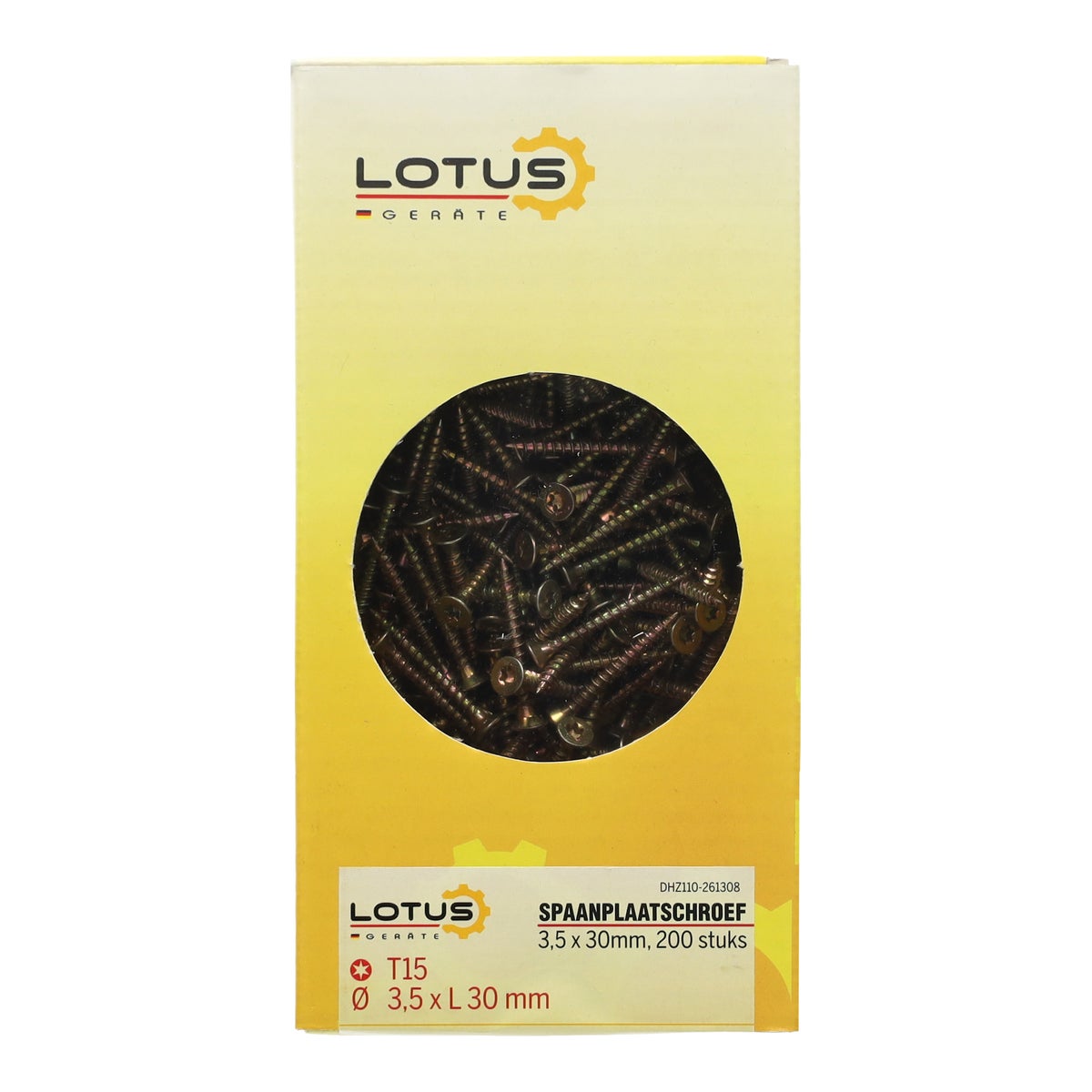 Spaanplaatschroef 3,5 x 30 mm 200 stuks Torx Spaanplaatschroef 3,5 x 30 mm 200 stuks Torx