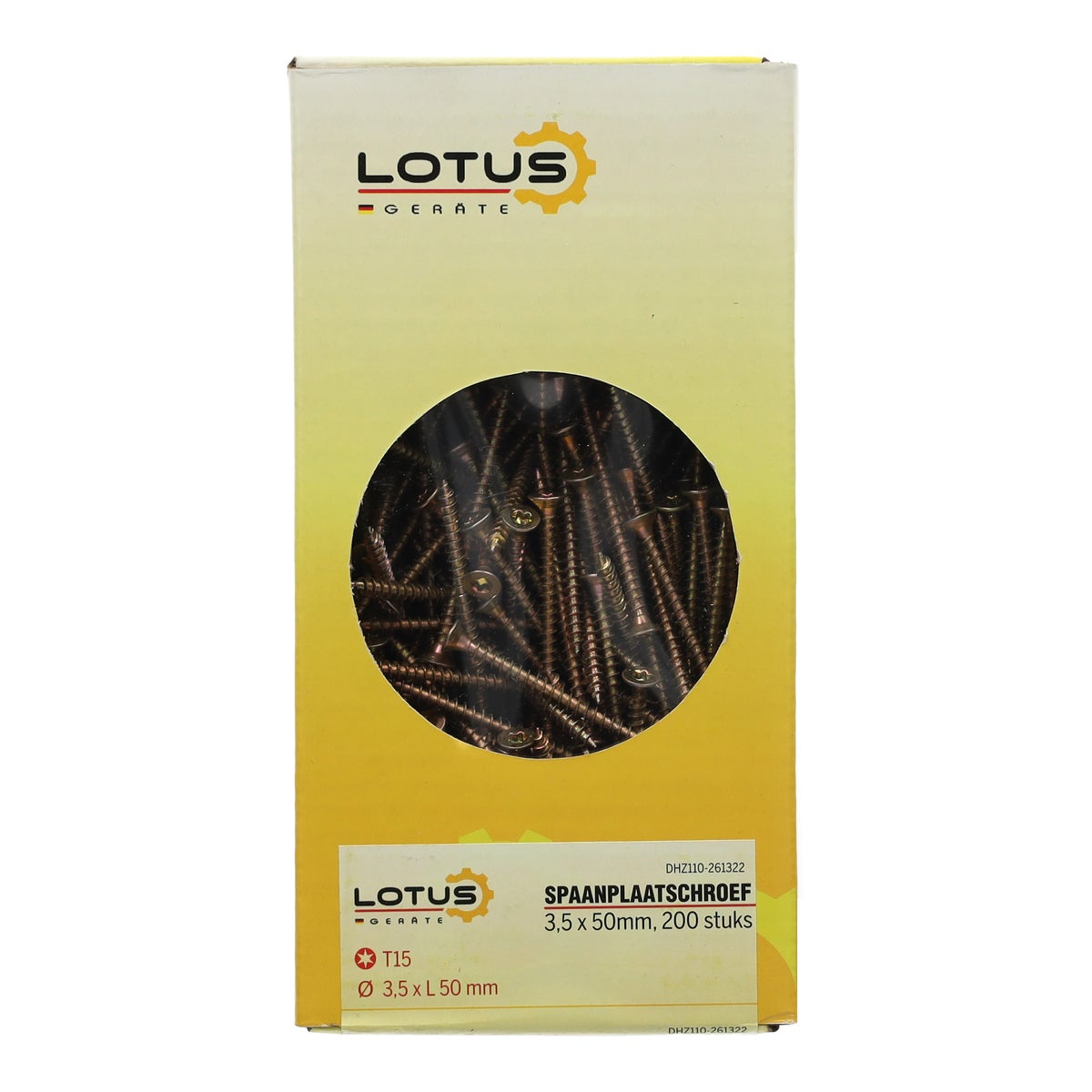 Spaanplaatschroef 3,5 x 50 mm 200 stuks Torx Spaanplaatschroef 3,5 x 50 mm 200 stuks Torx