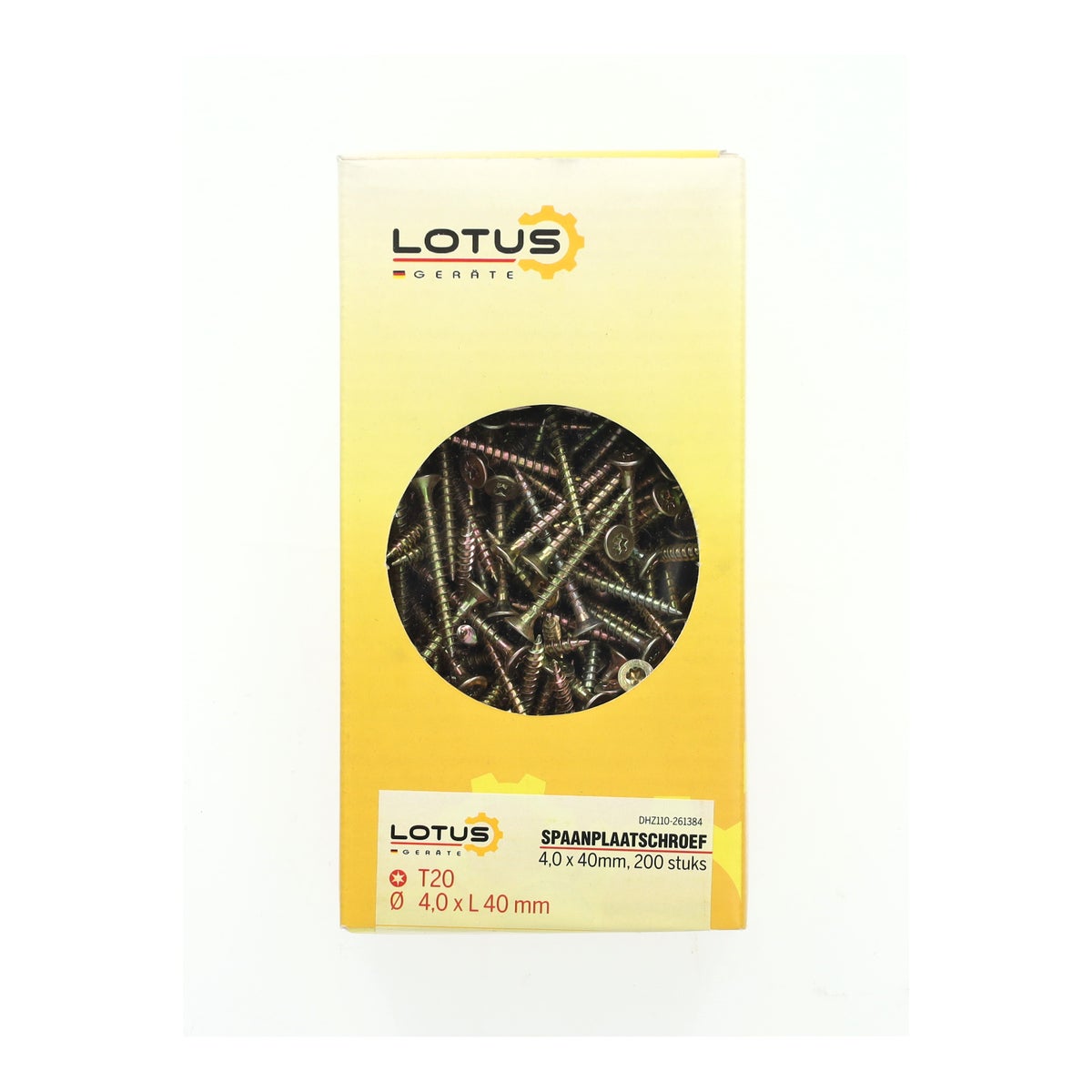 Spaanplaatschroef 4,0 x 40 mm 200 stuks Torx Spaanplaatschroef 4,0 x 40 mm 200 stuks Torx