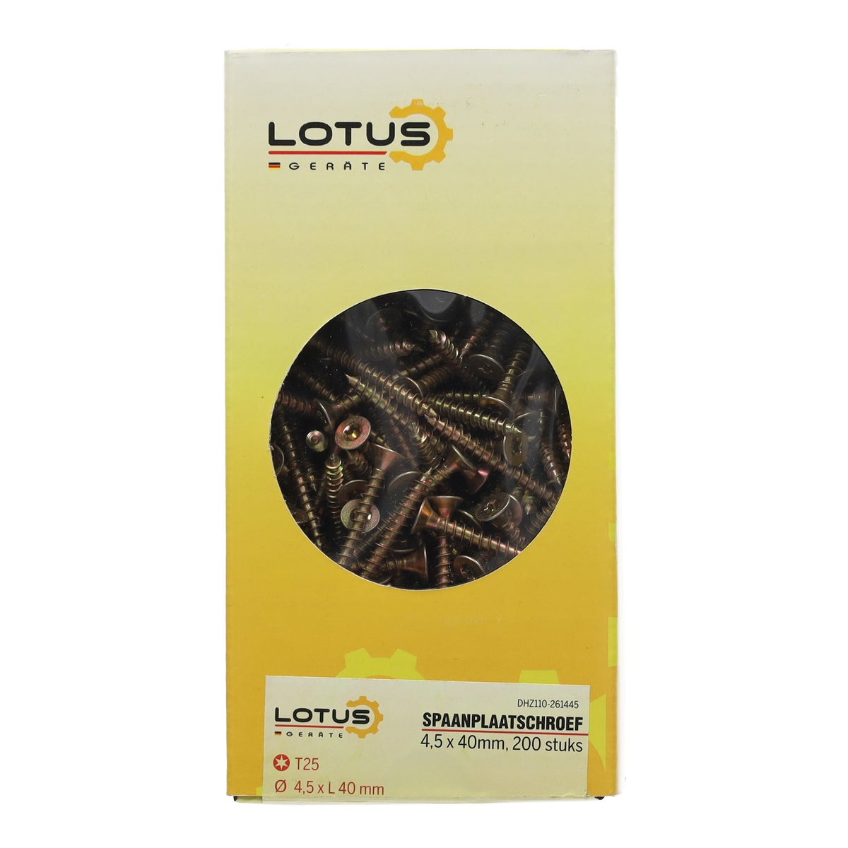 Spaanplaatschroef 4,5 x 40 mm 200 stuks Torx Spaanplaatschroef 4,5 x 40 mm 200 stuks Torx