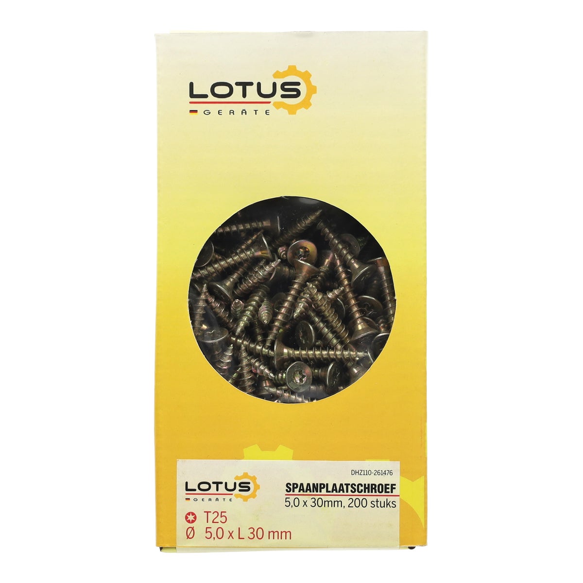 Spaanplaatschroef 5,0 x 30 mm 200 stuks Torx Spaanplaatschroef 5,0 x 30 mm 200 stuks Torx