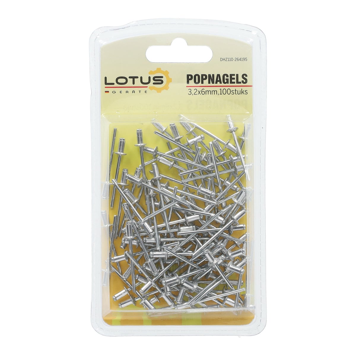Popnagels 3.2 x 6 mm 100 stuks Lotus Popnagels 3.2 x 6 mm 100 stuks Lotus