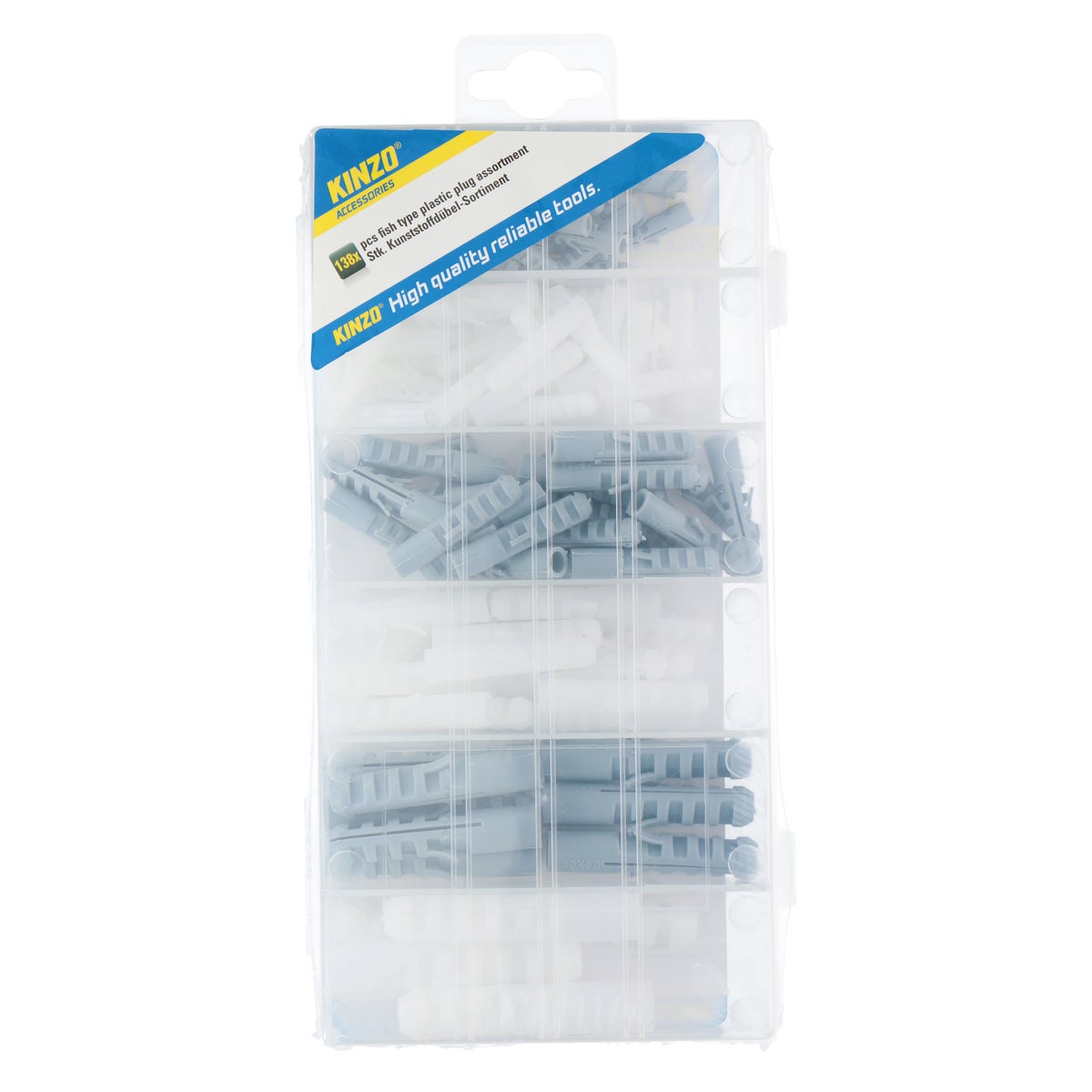 Pluggen met doos 138 stuks Kinzo Pluggen met doos 138 stuks Kinzo