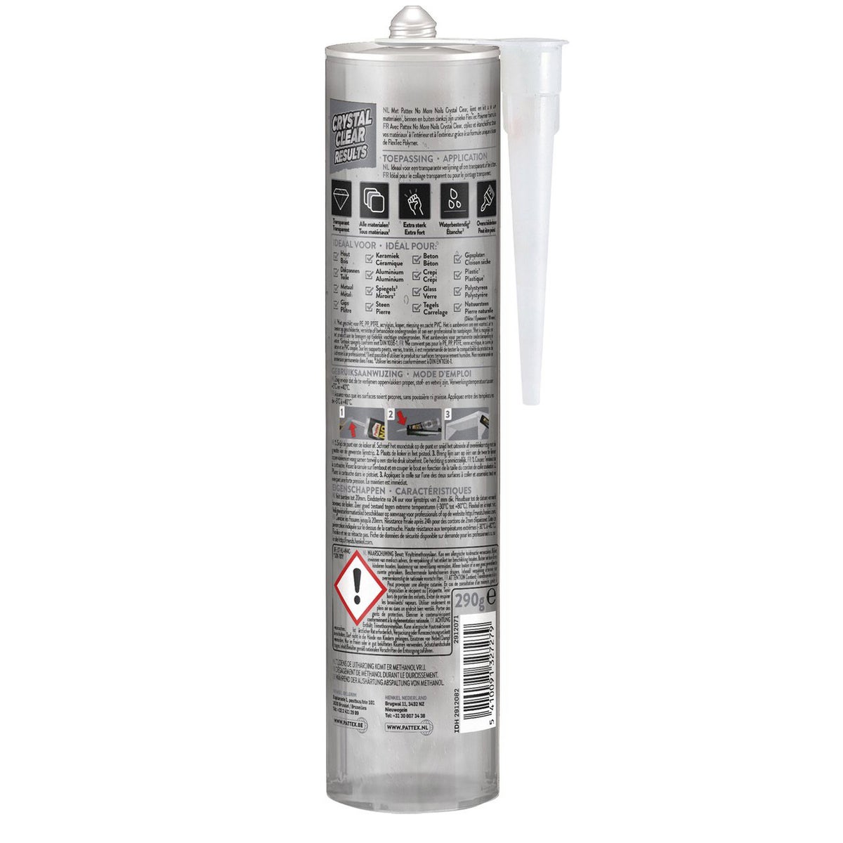 Kit No More Nails crystal 290g Pattex Kit No More Nails crystal 290g Pattex