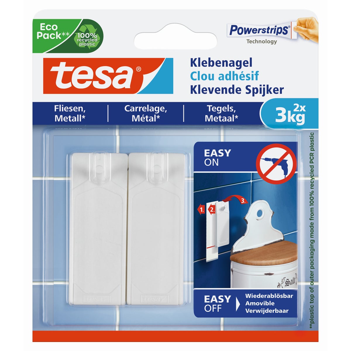 Kleefspijker glad 2 x 3 kg Kleefspijker glad 2 x 3 kg