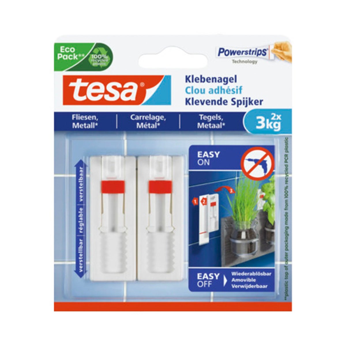 Kleefspijker verstel glad 2 x 3 kg Kleefspijker verstel glad 2 x 3 kg