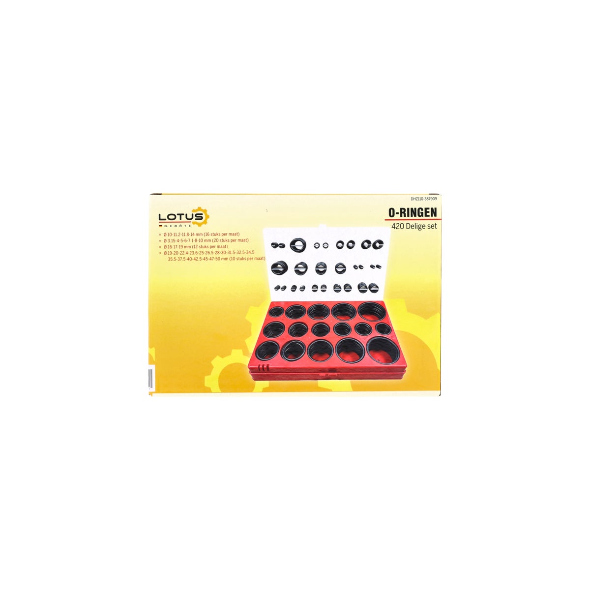 O-ring assorti 420-delig Lotus O-ring assorti 420-delig Lotus