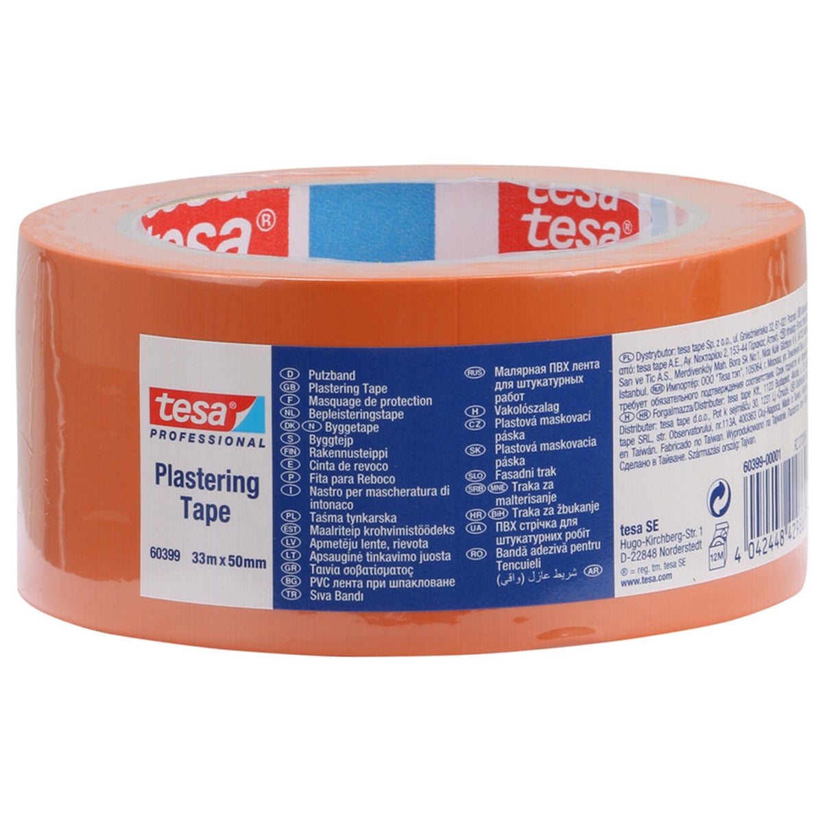 Bepleisteringstape 50 mm x 33 m oranje Bepleisteringstape 50 mm x 33 m oranje