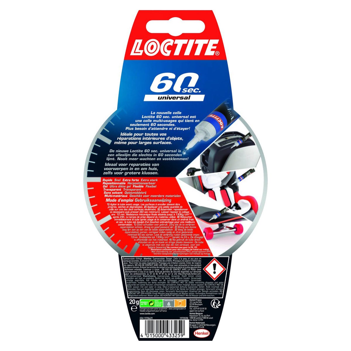 Lijm 60 seconden Loctite Lijm 60 seconden Loctite