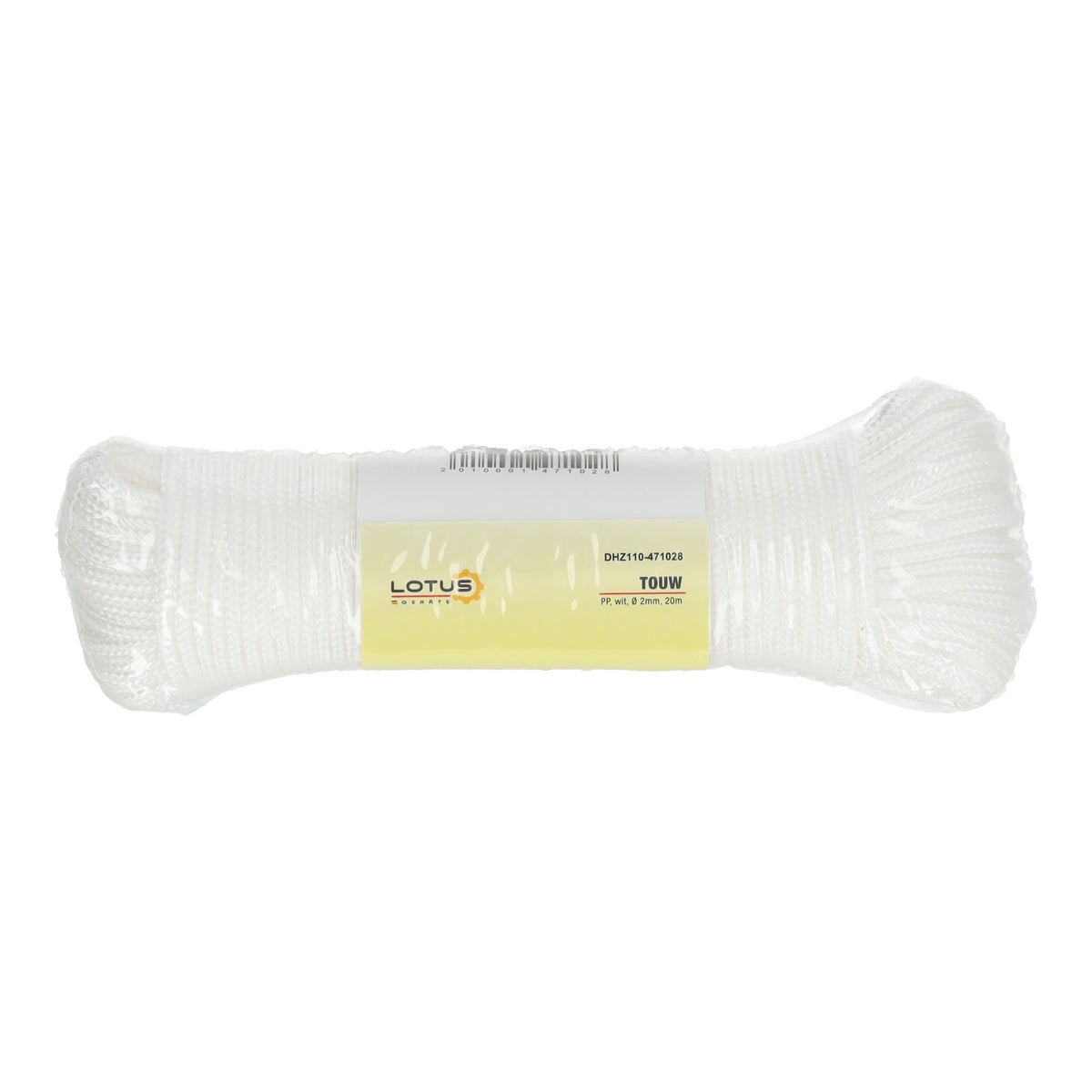 Touw wit PP Ø2 mm x 20 m Lotus Touw wit PP Ø2 mm x 20 m Lotus