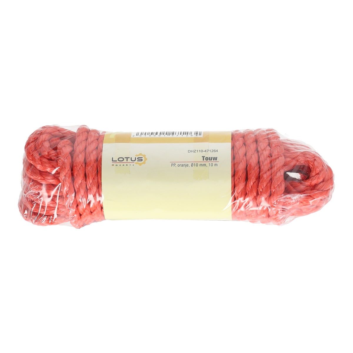 Touw oranje PP Ø10 mm x 10 m Lotus Touw oranje PP Ø10 mm x 10 m Lotus