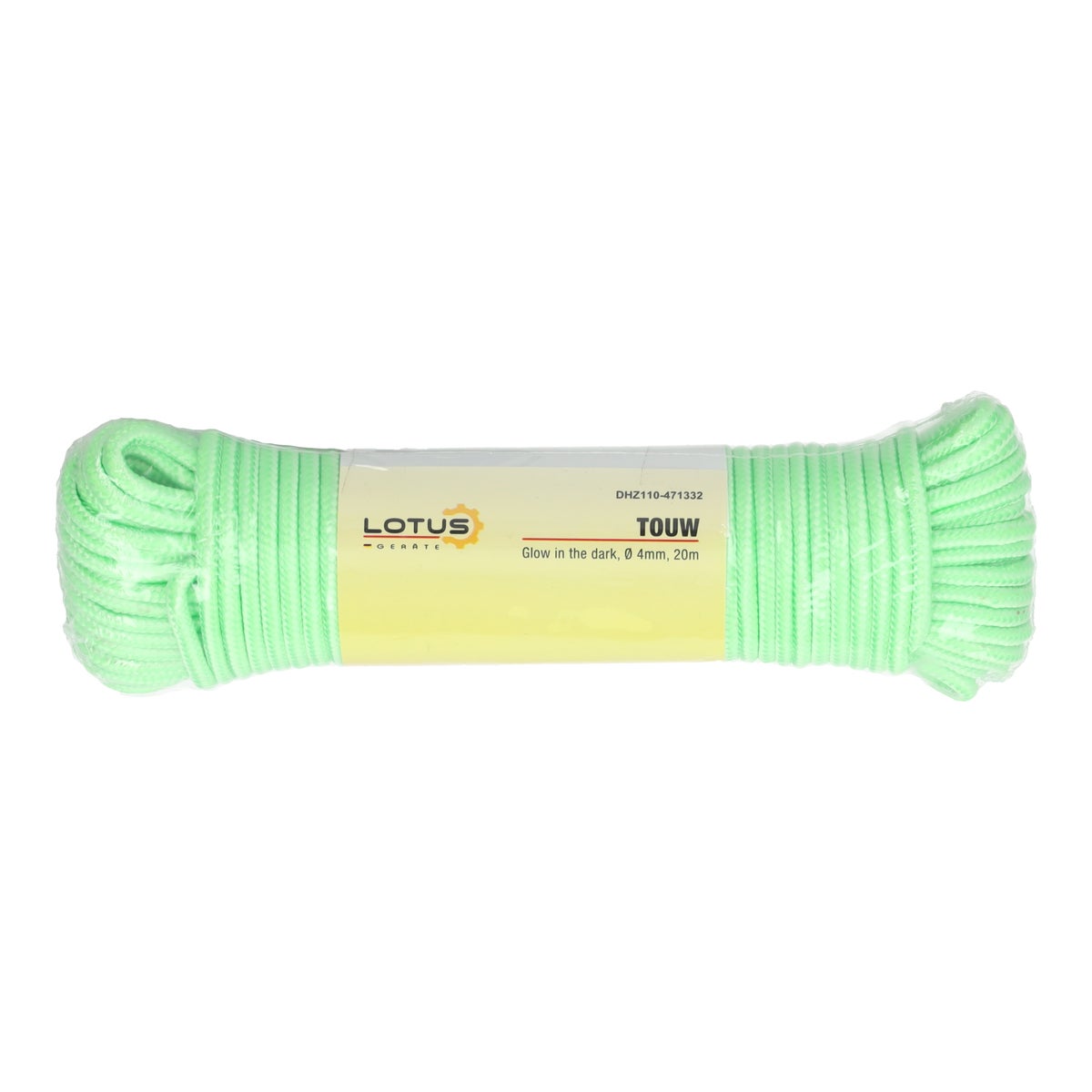 Touw glow in the dark Ø4 mm x 20 m Lotus Touw glow in the dark Ø4 mm x 20 m Lotus