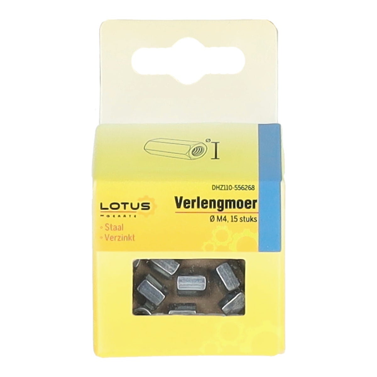 Verlengmoer M4 15 stuks Lotus Verlengmoer M4 15 stuks Lotus