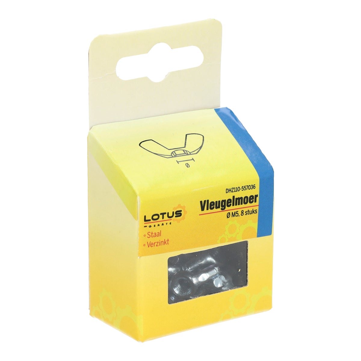 Vleugelmoer M5 8 stuks Lotus Vleugelmoer M5 8 stuks Lotus