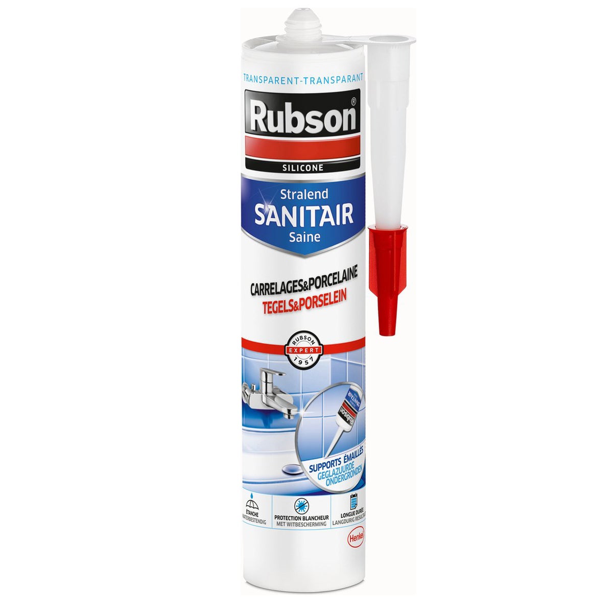 Kit sanitair en tegels transparant Rubson Kit sanitair en tegels transparant Rubson
