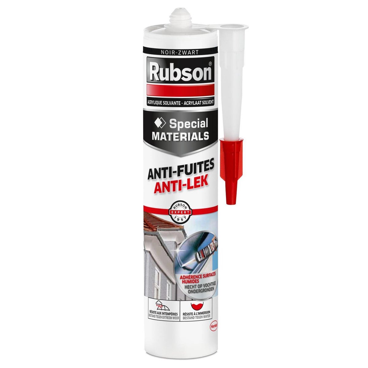 Kit lekkage zwart 300ml Rubson Kit lekkage zwart 300ml Rubson