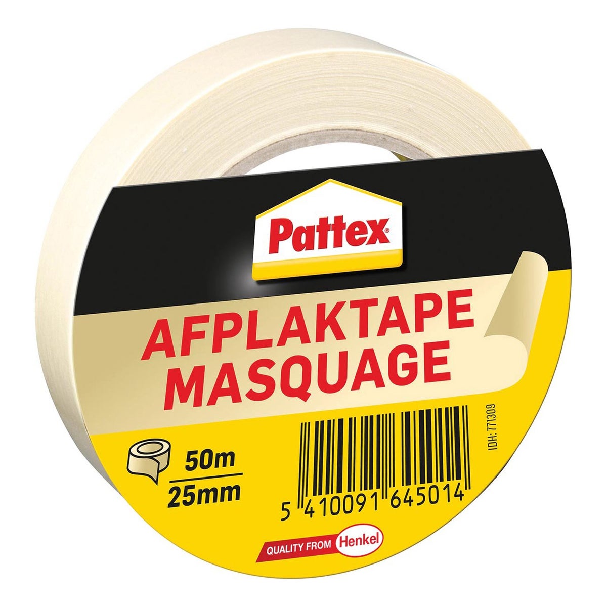 Afplaktape 50Mx25 mm Pattex Afplaktape 50Mx25 mm Pattex