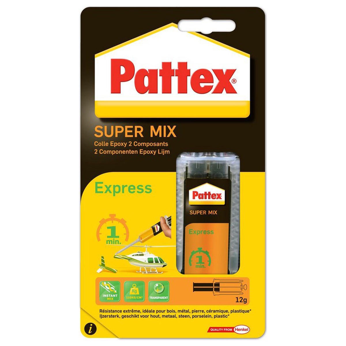 Epoxylijm super expres 11ml Pattex Epoxylijm super expres 11ml Pattex