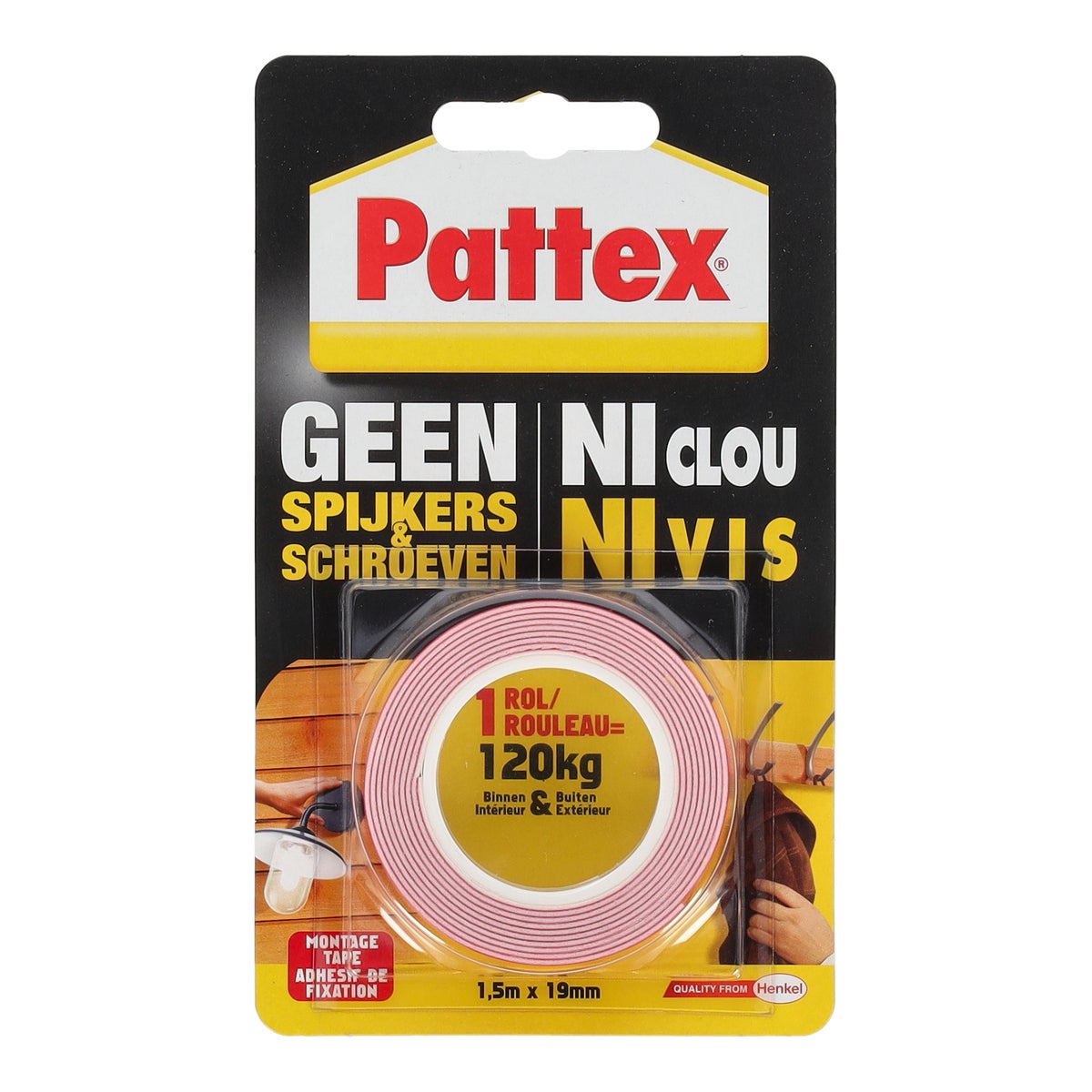 Montagestrip geen spijkers 1.5 m Montagestrip geen spijkers 1.5 m