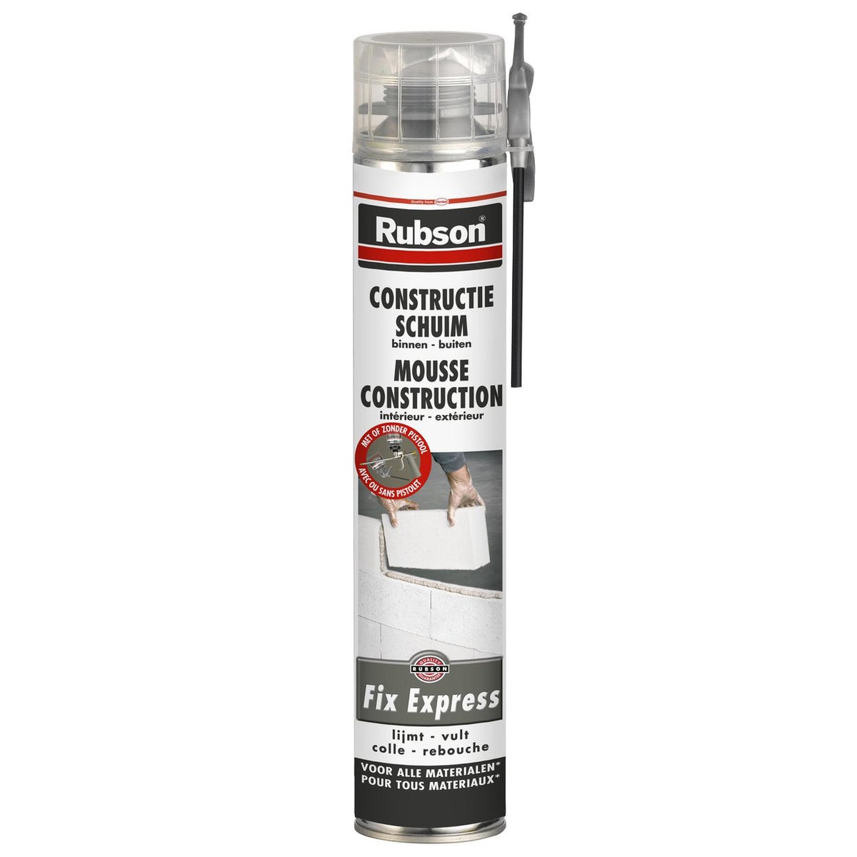 Pur-schuim constructie 750 ml Rubson Pur-schuim constructie 750 ml Rubson