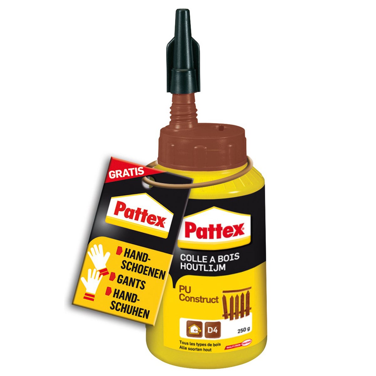 Houtlijm PU construct 250G Pattex Houtlijm PU construct 250G Pattex