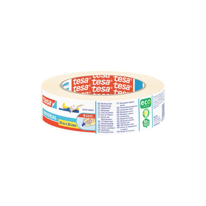 Afplakband uni 30mmx50M Afplakband uni 30mmx50M