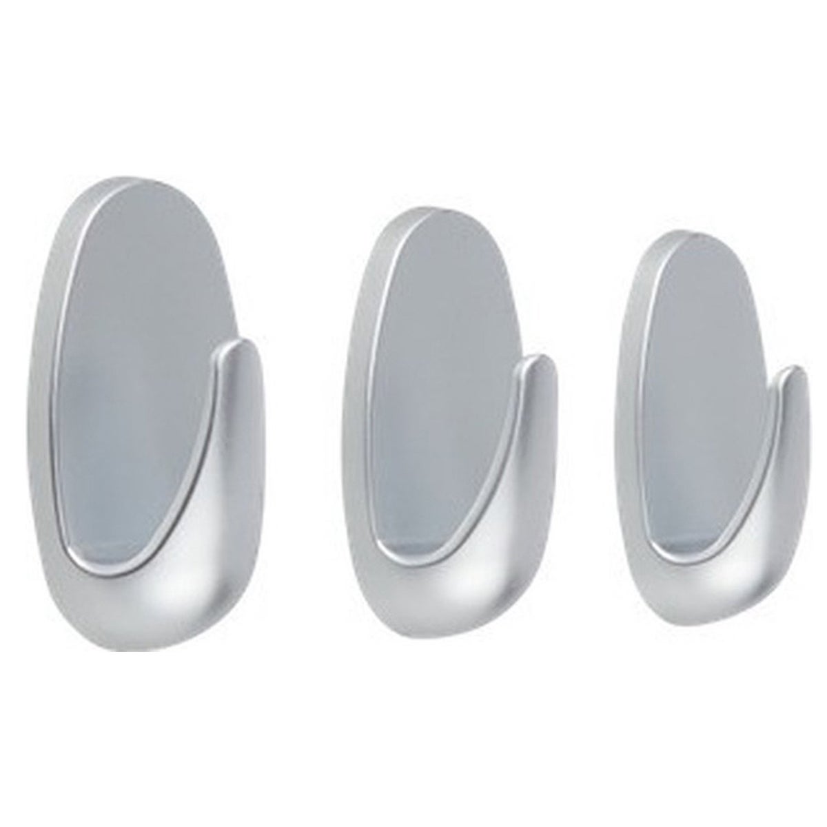 Powerstrips haak S ovaal mat chrome Powerstrips haak S ovaal mat chrome