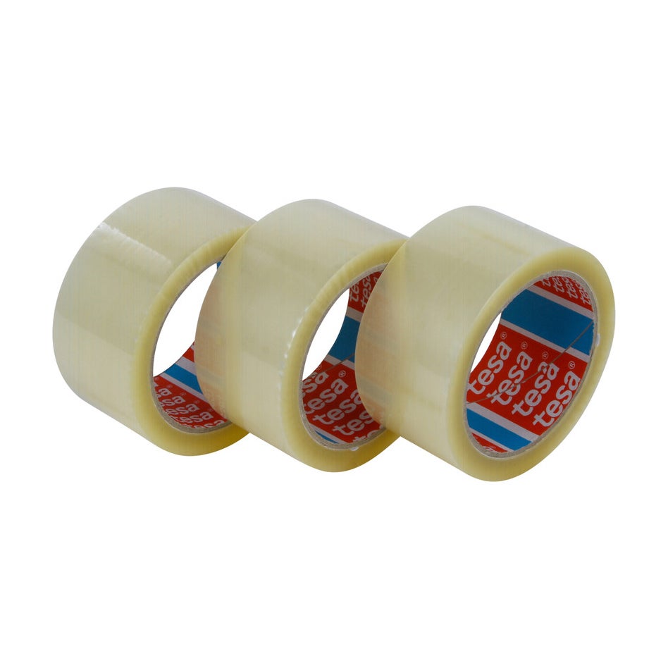 Verpakkingstape transparant 50 mm x 66 m 3 stuks Verpakkingstape transparant 50 mm x 66 m 3 stuks