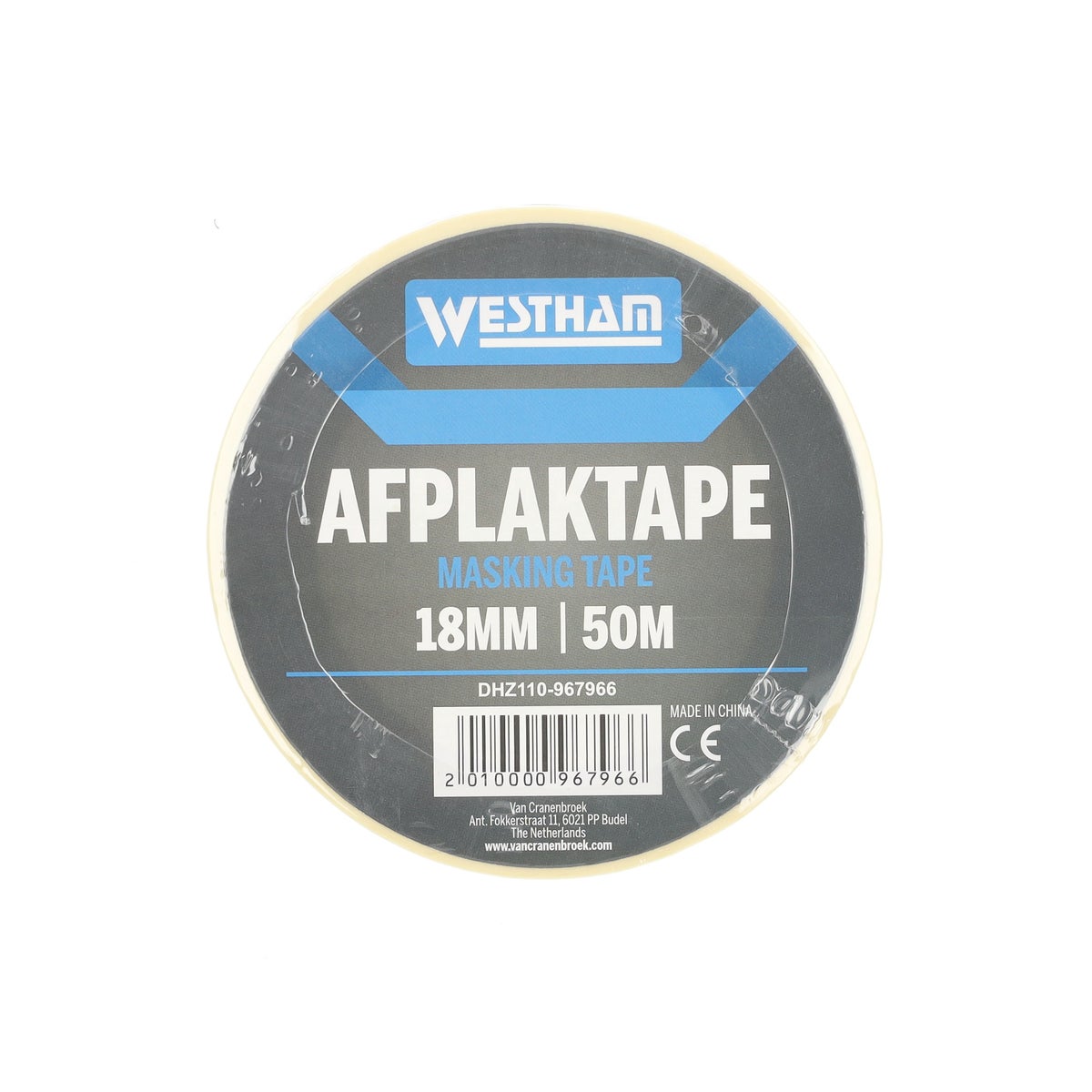 Afplaktape 18mmx50M Westham Afplaktape 18mmx50M Westham